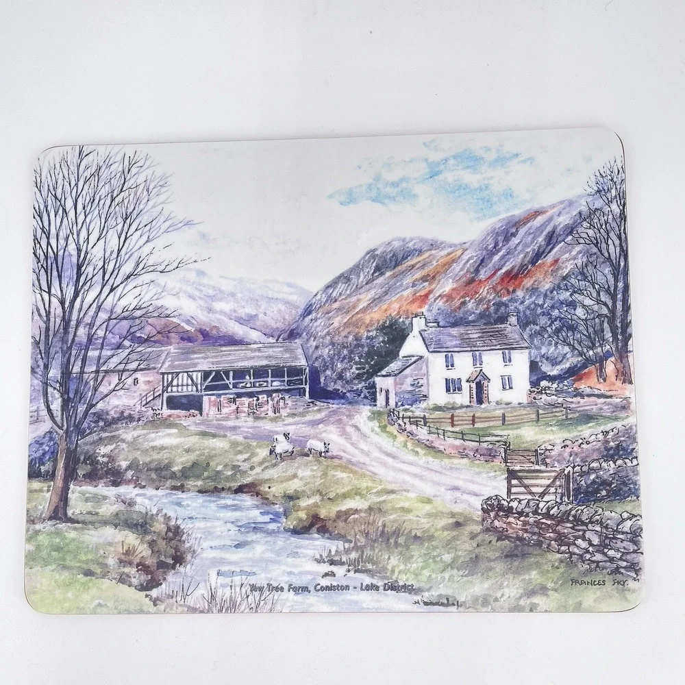 Watchet 6 Melamine Cork backed Placemats Scenes of Lake District UK Enesco Site